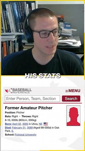 A Pitcher Asked Baseball Reference to Change His Stats... 👀