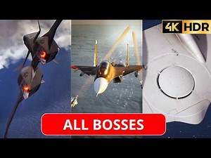 ACE COMBAT 7: All Bosses [ACE DIFFICULTY] Full AI Aggression + DLC [4K HDR 60 FPS] [No Commentary]