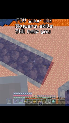 Can't speedbridge bro 😭 #minecraft #amongus