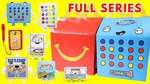 McDonalds Happy Meal Hasbro Gaming Toys 2021 Full Set - Italian Food