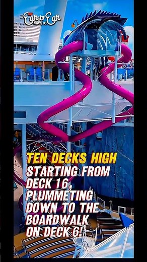 Ultimate Abyss Slide on the Utopia of the Seas #royalcaribbean