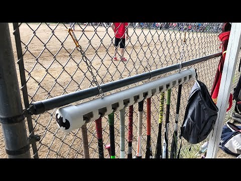 How to Build a Portable Softball and Baseball PVC Dugout Bat Rack