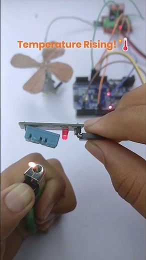 Automatic Fan Control using Arduino | Temperature Sensor Project #Shorts #Arduino #Arduinoprojects