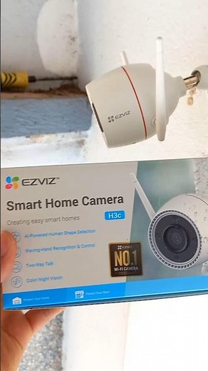 Lắp đặt camera Ezviz H3C ngoài trời #phukien