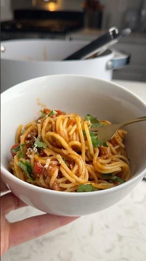 Easy one pot spaghetti