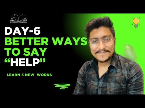 Day 6 English Vocabulary: Top Synonyms for "Help" | 5 Words to Sound More Fluent