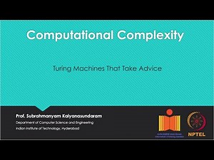 mod07lec39 - Turing Machines That Take Advice