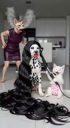 5.5M views · 71K reactions | She shaved her step mother for friend #realstory #cat #littletots #poorcat #aicat | Flirtie Feline | Facebook