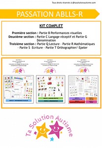 Pack ABLLS COMPLET Sections 1,2&3 | Ta Solution Autisme