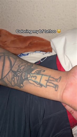 Coloring My Boyfriend's Tattoo: A Creative Journey