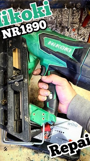 Repairing a Hikoki NR1890 cordless nail gun that is no longer sinking the nails and making a loud bang when retracting the firing pin. #hikoki #gun #nailer #nailgun #nr1890 #hikokigun #cordless | Deandohertygreaser