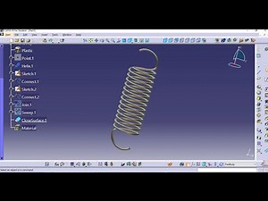 Catia Tutorial| Design of tension spring in catia