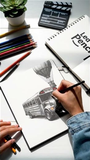 Drawing Fortnite Battle Bus in 8 Seconds! 🚌✏️