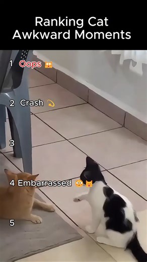 Ranking cat awkward moments #cat #tiktok