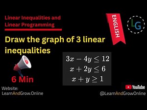Draw the Graph of 3 Linear Inequalities