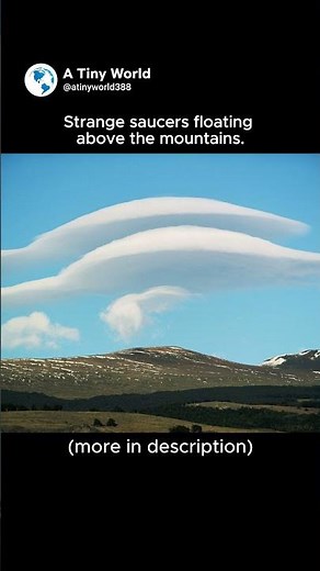 The Clouds That Look Like UFOs ☁️🛸#shorts