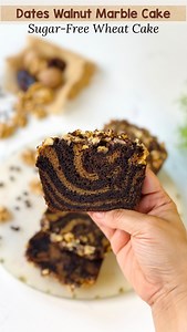 151K views · 2.8K reactions | ✨Date & Walnut Marble Cake✨ No refined...