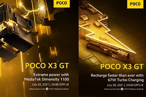 Poco X3 GT With MediaTek Dimensity 1100 SoC to Launch on July 28, Renders Leak