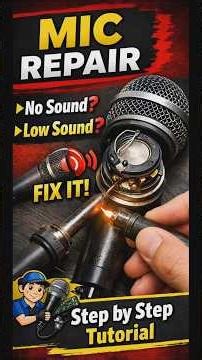 Dynamic Microphone Repairing | Mic Sound Problem Fix | Bangla Electronics Repair