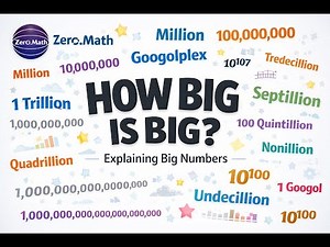 Big numbers explained | Million | Billion |Trillion | Googol | Googolplex | Grahams Number