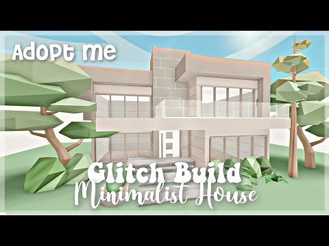 Modern Minimalist House Part 1 - Glitch House build - Adopt me