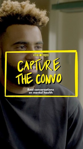 Seize the Awkward on Instagram: "@paulrussell shares with @niasioux the best way his friends can check in on him. 🤝 New week, new convo! Catch the latest every week this #MentalHealthAwarenessMonth on @SeizeTheAwkward. 💛 #SeizeTheAwkward #CaptureTheConvo #MentalHealthAwarenessMonth"