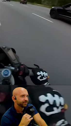 Missed His Exit 😆 #motorcyclecrash #motorcycletips #motorcycle