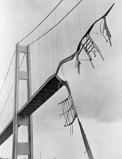 Science history: The Tacoma Narrows Bridge collapses, forcing a complete rethink in structural engineering — Nov. 7, 1940