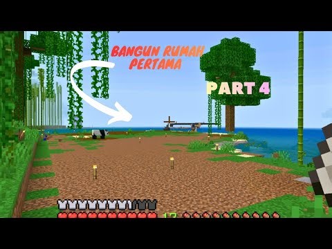 MINECRAFT SURVIVAL INDONESIA 🏝️ Bangun Rumah Pertama di Pulau! (Part 4)
