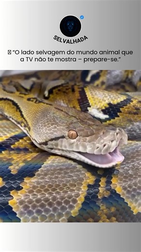 Selvalhada on Instagram: "Píton-reticulada 🐍⚠️ Esse é um tipo de Python reticulatus, uma serpente não venenosa, mas extremamente poderosa. Em vez de veneno, ela usa suas fortes bobinas para imobilizar a presa por constrição — força pura que pode ser fatal em situações extremas. Um predador silencioso que impõe respeito só pela presença. 👉 Siga @selvalhada e descubra os gigantes mais impressionantes da natureza."
