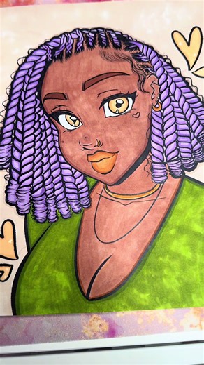 My favorite color is pink, but lately green has had my heart 💚✅✨ Color My Crown 2 by @RawSueshii #adultcoloring #blackgirlmagic #adultcoloringbook #coloringtherapy #arttok