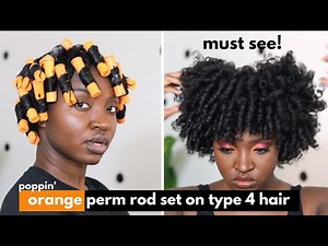 Orange Perm Rod Set | Natural Hair