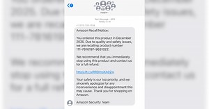 That text from Amazon could be a phishing attempt