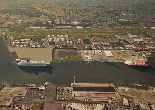 Work commences on Belfast Harbour’s largest ever port investment project to create new cruise and offshore wind energy terminal