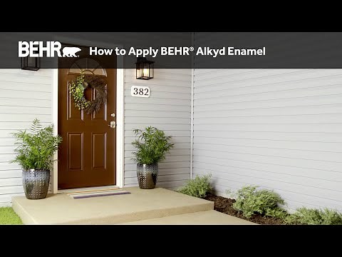 How to Apply BEHR® Alkyd Enamel to Doors and Trim