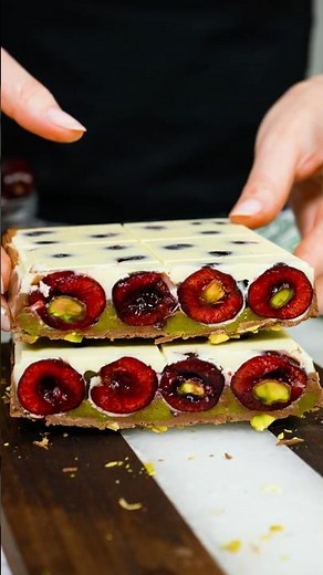Picota Cherry Pistachio Chocolate Bar🤤 #cherry