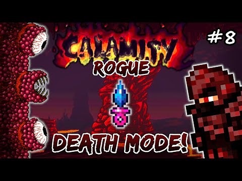Wall of Flesh in DEATH MODE! Terraria Calamity Mod Let's Play #8 | Calamity Rogue Class Playthrough