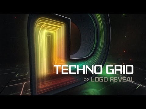 Techno Grid Logo Reveal