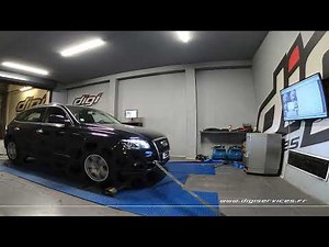 Audi Q5 2.0 TFSI 211cv Reprogrammation Moteur Flexfuel @ 256cv Digiservices Paris 77 Dyno