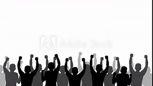 Dynamic silhouette animation video capturing the joyous celebration of graduation.