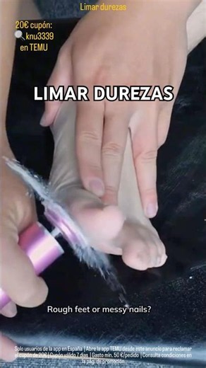 #Ad How can I file down calluses on my feet? Professional podiatrist foot file from Temu. #file #...