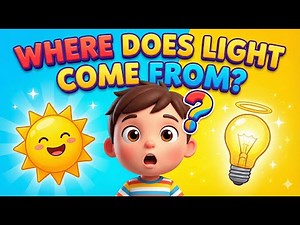 Sources of Light | Natural and Man-Made Light | Animated Video for Kids | Brainy Kidz TV
