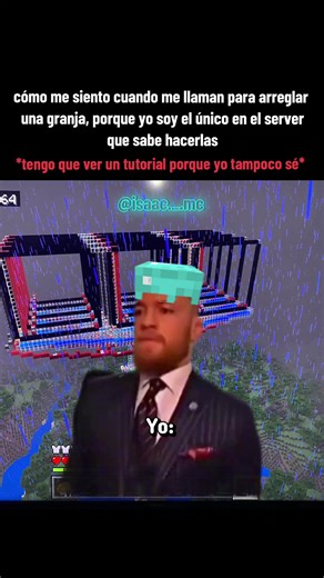 el mecánico del server #minecraft #bedrock #java #minecraftmeme | Minecraft Memes