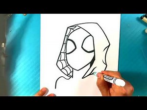 EASY How to Draw SPIDER GWEN - Spider-Man Into the Spiderverse