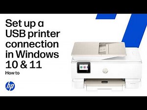 How to set up an HP printer using a USB connection in Windows 10 or 11 | HP Support