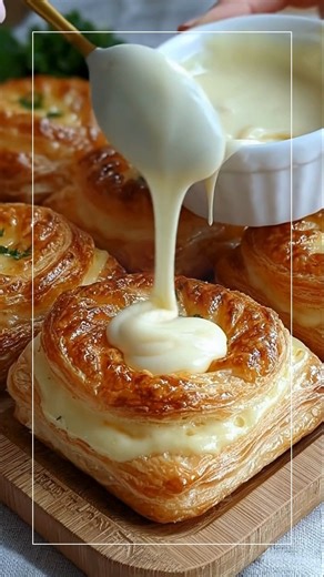 Mini Cheese Danish *There’s a sweet little charm to these flaky, cream-filled pastries—just the kind of treat many of us remember serving for holiday brunches, Sunday coffees, or cozy mornings when something warm and homemade felt just right.* What You'll Need (1 sheet) frozen puff pastry, thawed (4 ounces) cream cheese, softened (3 tablespoons) granulated sugar (1) egg yolk (1/2 teaspoon) vanilla extract (1 tablespoon) all-purpose flour (optional, for a firmer filling) (1) egg, for egg wash (2–