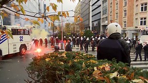 Video. Tense standoffs, clashes at Brussels COVID demo