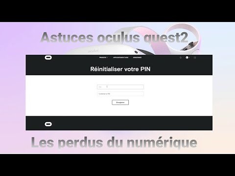 comment réinitialiser son code PIN oculus ?? si on l'a oublié où on le connaît pas ??