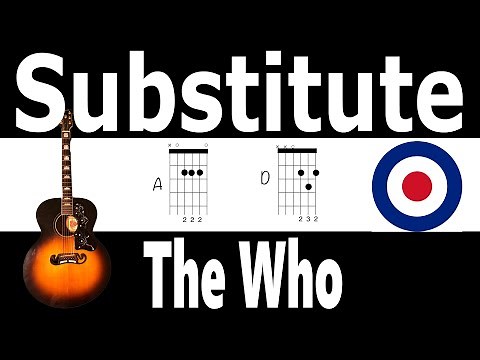 Substitute The Who Guitar Lesson Chords