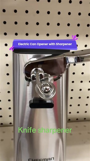 Can opener and knife sharpener, three and one